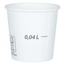 Papierový pohár 100 ml ryska 0,05L - 0,04L