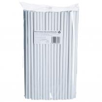 Papierová slamka biela 8x250 mm