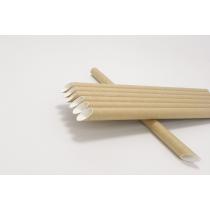 Papierová slamka hnedá hygienicky balená 12x230 mm