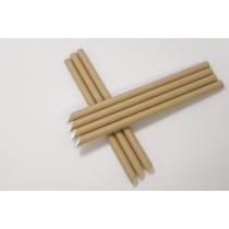 Papierová slamka hnedá hygienicky balená 12x230 mm