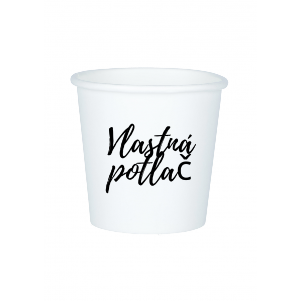 Papierový pohár 100 ml s vlastným motívom
