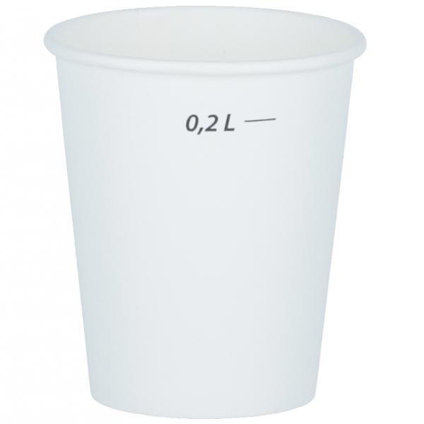 Papierový pohár 250 ml ryska 0,2 L